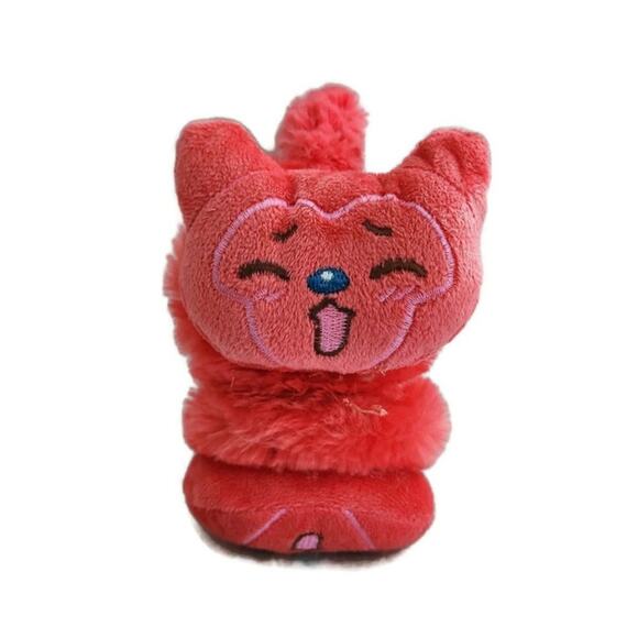 Set of Furry Kids Warm Earmuffs - Pink Kitty and Blue Puppy - Picture 2 of 7